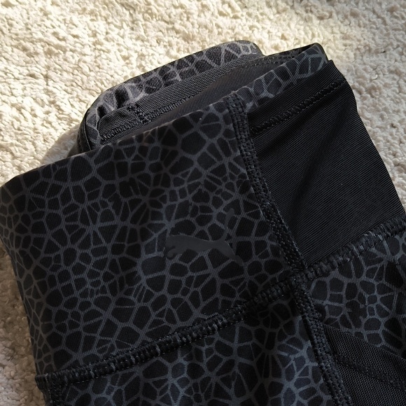 Puma Black Animal Print Leggings - Picture 3 of 4
